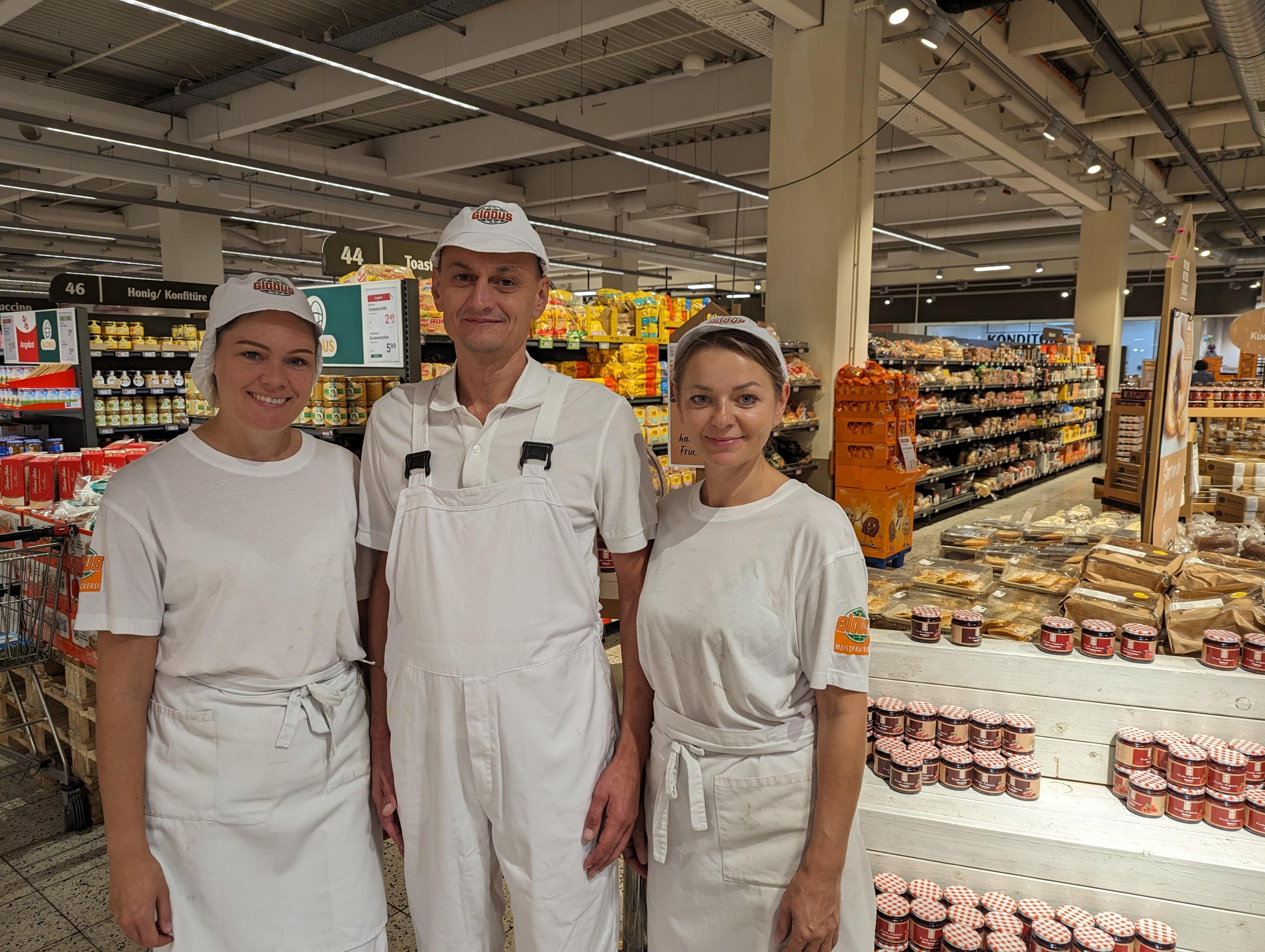 Projektteilnehmer im Globus Weischlitz