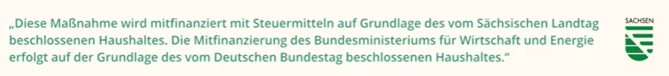 Förderhinweis mit Sachsenlogo