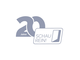 20 Jahre Schau rein dargestellt mit dem Logo von Schau rein